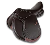 Sillín de cuero para caballo americano - Doma occidental, truco, carreras - Cuero vacuno duradero para competiciones y uso en rancho