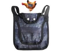 Sillín de gallina para pollos, delantal con correa elástica ajustable, cobertura completa, transpirable, accesorios ligeros para una cómoda protección de plumas y cuidado de gallinero al aire libre