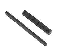 Sillín de Guitarra Clásica, Tuerca de Guitarra Compensada, 1 Juego, 2 uds., Tuerca y Sillín de ébano de Alta Calidad para Piezas de Guitarra Clásica