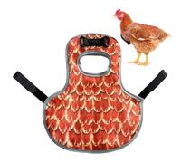 Sillín de pollo para gallinas - 31,5 x 24 cm, impermeable, tela Oxford, ajustable, ideal para aves de corral, hábitat, gallinero, granja, animales, protección de alas, suministros de crianza