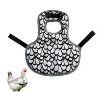 Sillín de pollo para gallinas - Chaleco impermeable de tela Oxford de 31,5 x 24 cm, delantal de correa ajustable, equipo de protección de alas, suministros de crianza de aves de corral, cubierta de