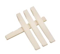Sillín de puente de hueso para guitarra - Hueso de ganado 43 x 9 x 6 mm | Sillines acústicos Bonee | Reemplazo del perno del puente para la afinación 'acción de las cuerdas de guitarra y el mijo