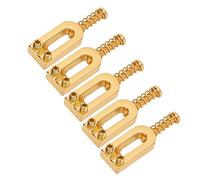 Sillín de Puente, Tamaño Estándar 6Pcs Sillas de Trémolo de Guitarra Eléctrica de Metal para Mejorar Y Mantener el Tono(oro)