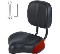 Sillín de respaldo universal, amplio y cómodo, asiento de bicicleta de triciclo Cruiser con respaldo, asiento de bicicleta eléctrica para bicicleta de montaña con respaldo, respaldo de repuesto de