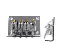 Sillín de rodillo de guitarra de 60 mm, 4 cuerdas, puente rígido, carga superior, repuesto con tornillos de montaje en forma de L