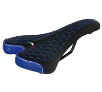 Sillín FatBike Montegrappa para bicicleta MTB Trekking Unisex Mod. SM 4010 Made in Italy Color Azul