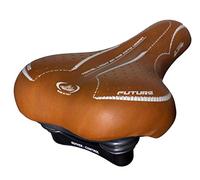 Sillín Montegrappa Future Lady 1900 con Elastomers de Bicicleta para uso City Bike Marrón Claro