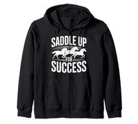 Sillín para el éxito Diseño de Entrenador de Caballos Sudadera con Capucha