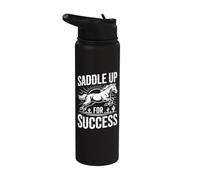 Sillín para el éxito Rider diseño inspirador Stainless Steel Insulated Water Bottle