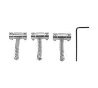 Sillín para puente de guitarra, juego de sillines para cuerdas, tamaño estándar, resistente a la corrosión, fácil de instalar, mejora del tono, 3 piezas para instrumentos de cuerda