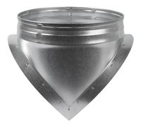 Sillín redondo para conducto de 10 pulgadas, extensión de rama de salida de 10 pulgadas, divisor de 90 grados, transición de conducto de ventilación, conducto de despegue redondo de acero galvanizado