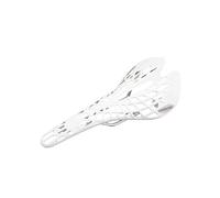 Sillín Spider Web Bike, Ultra Light Hollow Out Seat Cushion para Bicicletas de Montaña, Carretera y Pista, Ingeniería de Absorción de Choque Plástico con Diseño Ergonómico (blanco)