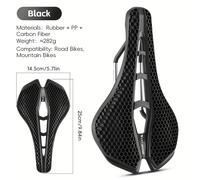 Sillín WEST BIKING para bicicleta con diseño 3D de panal, asiento absorbente y transpirable hueco. sillón ideal para ciclismo en carretera o montaña
