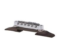 Sillines ajustables de puente de palisandro cromado para guitarra Les Paul Jazz