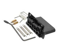 Sillines de acero Vintage for guitarra Wilk-inson WV2-SB, 54mm, puente trémolo de 2 puntos con bloque de acero totalmente lisa for guitarra estilo ST(Schwarz)