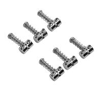 Sillines de Cuerdas Tornillos de Resorte, Cuerdas de Guitarra Código de Sillín 6Pcs Maravilloso Tono Musical Claro Sonido Brillante Metal No Se Oxida para Guitarras Eléctricas para bajo