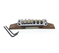 Sillines de metal ajustables Tune-O-Matic Puente base de palisandro para Archtop Jazz Guitarra Accesorio