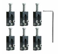 Sillines de puente de trémolo y llave inglesa para guitarra eléctrica, 10,8 mm, color negro
