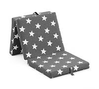 Silln bajo plegable - SAMBA - Multiposicin - Estampado de estrellas - 190 x 70 x 9 cm