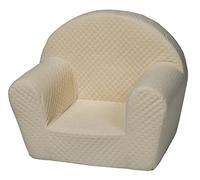 Sillón acolchado para los ninos cómodo ligero, guarderías, salas de juego (color: crema)
