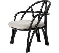 Sillón Bistra Ratán Pintado Ébano/Fustagno Limonta 001