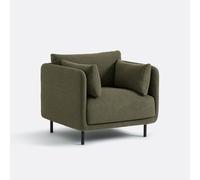 Sillón, bouclé fino, Victor. Talla 1 plaza. Color Verde