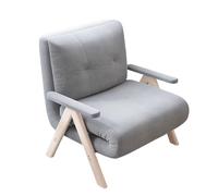 Sillon Cama 1 Plaza Plegable Sofá Cama Convertible Fabricado con Estructura De Acero Patas De Metal en Forma De V con Respaldo Ajustable De 5 Niveles(Blue)