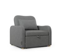 Sillón cama buddy nalui gris antracita reclinable 3 en 1 (92x97x90cm)