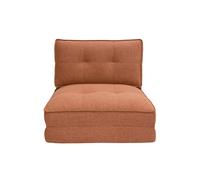 Sillón cama de 1 plaza de tela terracota SALLY