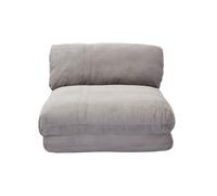Sillón cama de 1 plaza pana gris claro SPENCER