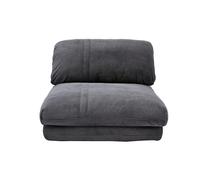 Sillón cama de 1 plaza pana gris oscuro SPENCER