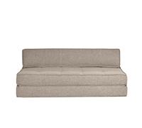 Sillón cama de 2 plazas de tela color topo KATY