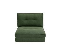 Sillón convertible 1 plaza en tela verde caqui SALLY