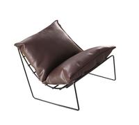 Sillón de aleación marrón oscuro en miniatura para decoración de casas de muñecas, muebles de metal para niños, modelo coleccionable, silla de sofá en miniatura para modelos de casas de muñecas