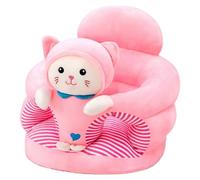 Sillón de bebé para sentarse bonito gatito de dibujos animados sillón de peluche para bebé sofá de apoyo para dormitorio sala de estar guardería y apartamento.