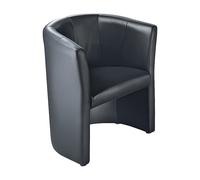 Sillón de club tapizado de piel/piel sintética