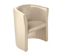 Sillón de club tapizado de poliuretano