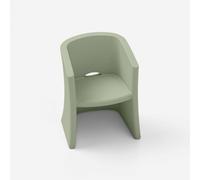 Sillón de jardín de polietileno, decoración exterior Breeze - Verde