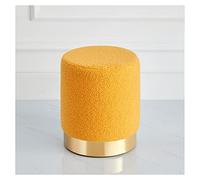 Sillón de Maquillaje tapizado con reposapiés, Asiento de Maquillaje y reposapiés de sofá de Tela de vellón de Cordero para Sala de Estar y Dormitorio.