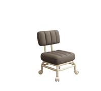 Sillón de pedicura con asiento bajo y ruedas, reposapiés universal, ruedas giratorias, taburete para pedicura, para fitness, casa, garaje, barbería (gris claro, talla única) (Dark Gray)