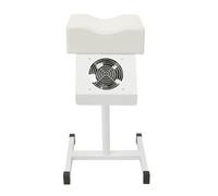 Sillón de pedicura con aspiradora integrada, silla Manicura altura ajustable 48-68 cm, reposapiés ergonómico ventilador de 22 W, estructura de metal de PVC estable carga 10 kg para salón estético