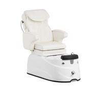 Sillón de pedicura eléctrico - con baño para pies - 105 W - 150 kg - blanco - masaje de espalda | physa