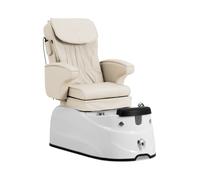 Sillón de pedicura eléctrico - con cubeta iluminada y funciones de masaje - 105 W - 150 kg - crema | physa