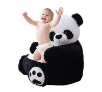 Sillón de peluche para niños Panda - Sofá de felpa suave para niños | Cómodo asiento para niños para leer, relajarse, jugar y más, diseño lindo en forma de panda, sillón