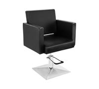 Physa Sillón De Peluquería Physa Bedford Black (Fabricada En Acero y Piel Sintética, Altura Asiento: 48-59 cm, Color Negro)