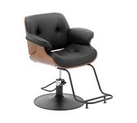 Sillón de peluquería con reposapiés - 470 - 570 mm - 200 kg - negro | physa