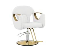 Sillón de peluquería con reposapiés - 53 - 64 cm - 180 kg - blanco | physa