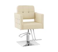 Sillón de peluquería Cottam con reposapiés - altura del asiento 49 - 63 cm - 150 kg - beis | physa