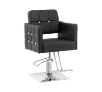 Physa Sillón de Peluquería Cottam con Reposapiés Altura del Asiento 49-63 cm para hasta 150 kg Negro Sillón de barbería Silla de peluquería Silla de barbería
