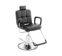 Sillón de peluquería - reposacabezas y reposapiés - 52 - 64 cm - 150 kg - negro | physa
